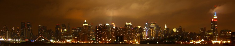 New York City skyline at night