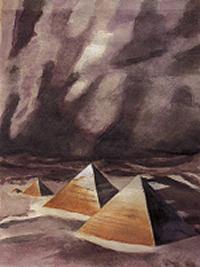 Giza: Pyramids in a Storm 